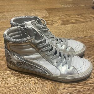 Golden goose slide glitter sneakers